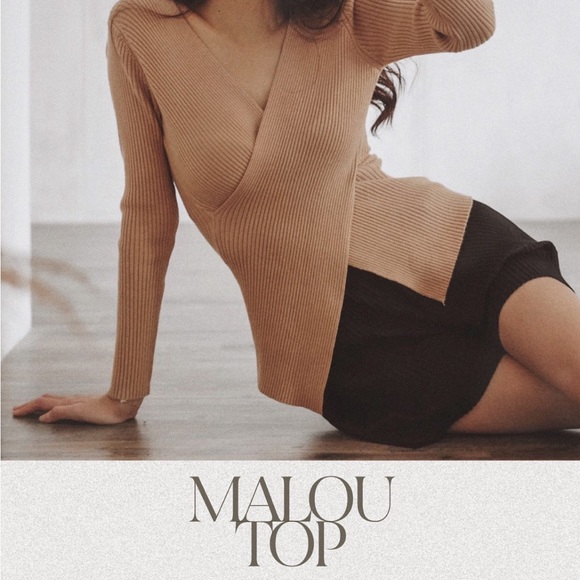 ANAIN Malou Top in Beige - Picture 1 of 6